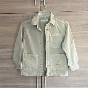 Zara Kids Light Olive Jean Jacket